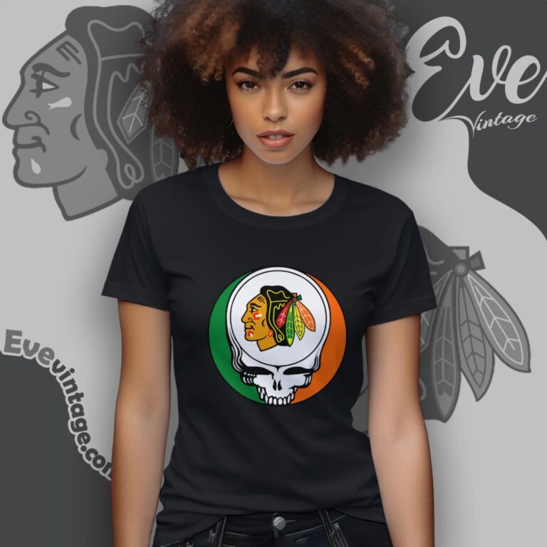 Chicago Blackhawks Steal Your Face Grateful Dead Shirt Women T Shirt Chicago Blackhawks Steal Your Face Grateful Dead Shirt Women T Shirt