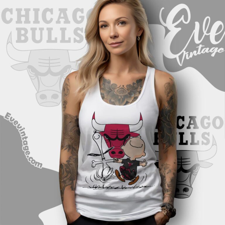 Chicago Bulls Charlie Brown Snoopy Happy Dancing Shirt Tank Top Racerback Chicago Bulls Charlie Brown Snoopy Happy Dancing Shirt Tank Top Racerback