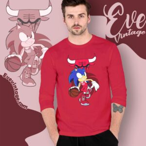 Chicago Bulls Sonic The Hedgehog Shirt Long Sleeve Tee