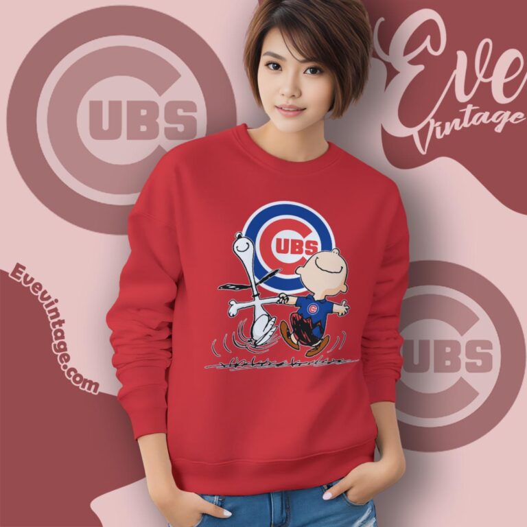 Chicago Cubs Charlie Brown Snoopy Happy Dancing Shirt Sweatshirt Chicago Cubs Charlie Brown Snoopy Happy Dancing Shirt Sweatshirt