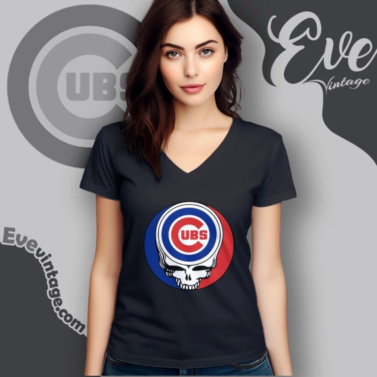 Chicago Cubs Steal Your Face Grateful Dead Shirt V Neck TShirt Chicago Cubs Steal Your Face Grateful Dead Shirt V Neck TShirt