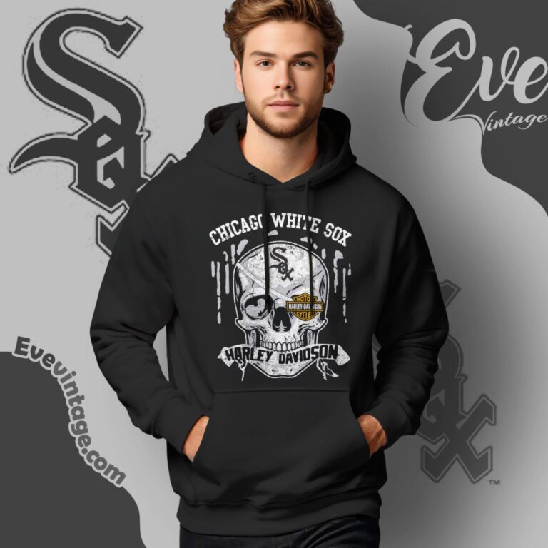 Chicago White Sox Harley Davidson Skull Shirt Hoodie Chicago White Sox Harley Davidson Skull Shirt Hoodie