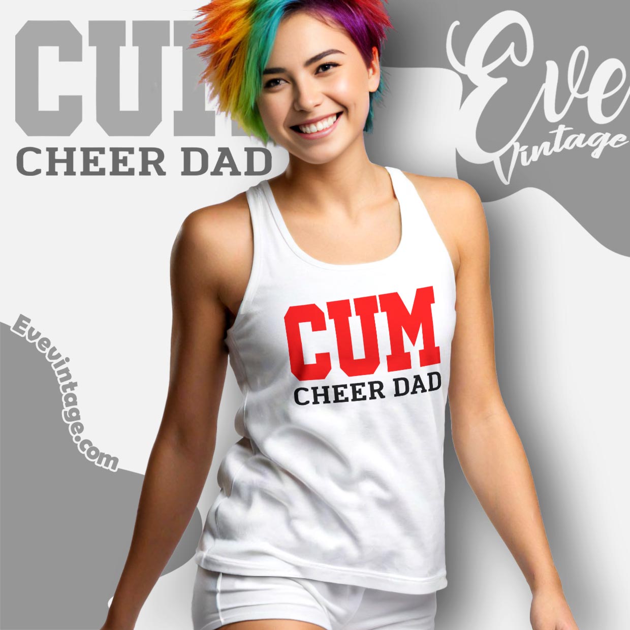 Christian University Michigan Cum Cheer Dad Shirt EVE Vintage