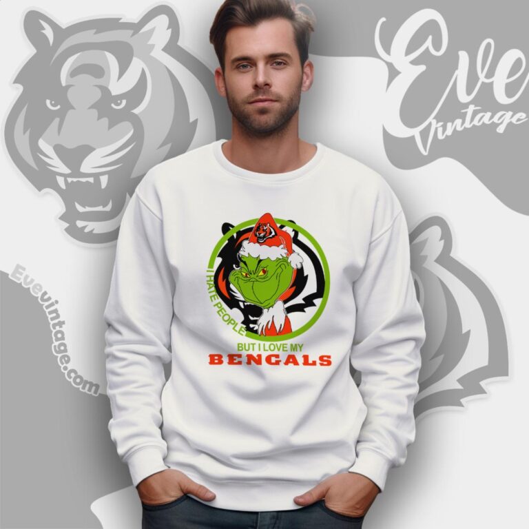 Cincinnati Bengals Christmas Grinch Shirt I Hate People But I Love My Bengals Sweatshirt Cincinnati Bengals Christmas Grinch Shirt I Hate People But I Love My Bengals Sweatshirt