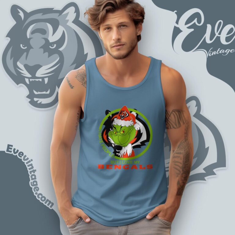 Cincinnati Bengals Christmas Grinch Shirt I Hate People But I Love My Bengals Tank Top Racerback Cincinnati Bengals Christmas Grinch Shirt I Hate People But I Love My Bengals Tank Top Racerback