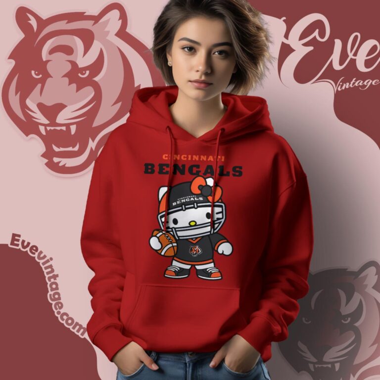 Cincinnati Bengals Hello Kitty Shirt Hoodie Cincinnati Bengals Hello Kitty Shirt Hoodie