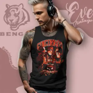 Cincinnati Bengals Horror Halloween Tank Top Racerback