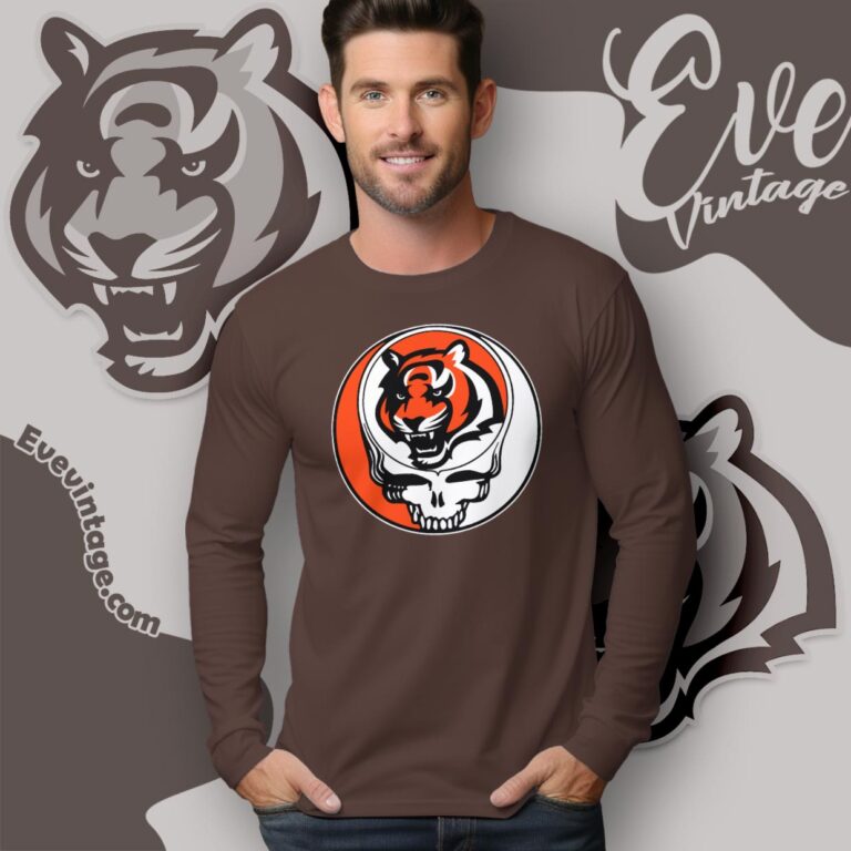 Cincinnati Bengals Steal Your Face Grateful Dead Shirt Long Sleeve Tee Cincinnati Bengals Steal Your Face Grateful Dead Shirt Long Sleeve Tee
