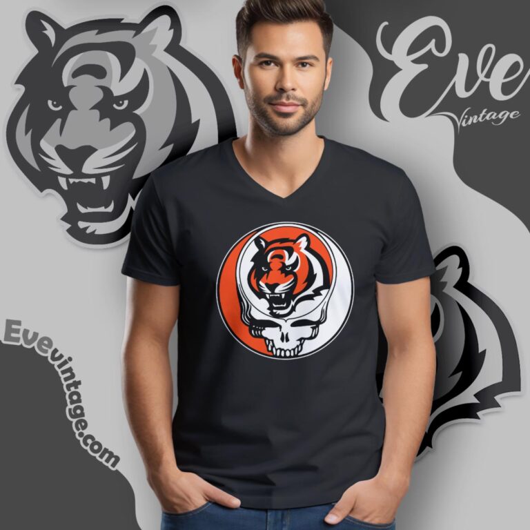 Cincinnati Bengals Steal Your Face Grateful Dead Shirt V Neck TShirt Cincinnati Bengals Steal Your Face Grateful Dead Shirt V Neck TShirt