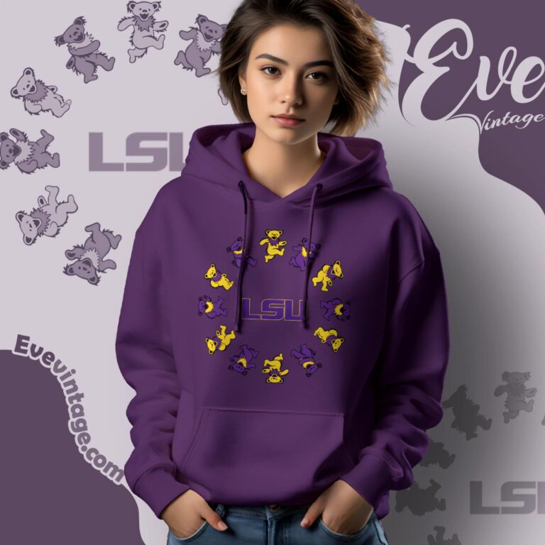 Circle Dancing Bears Lsu Grateful Dead Shirt Hoodie Circle Dancing Bears Lsu Grateful Dead Shirt Hoodie