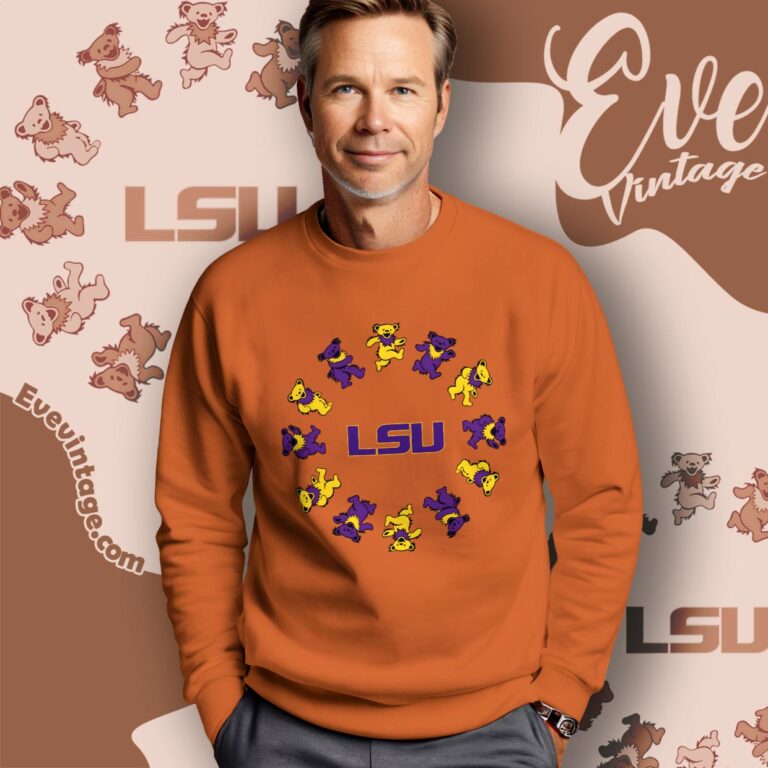 Circle Dancing Bears Lsu Grateful Dead Shirt Sweatshirt Circle Dancing Bears Lsu Grateful Dead Shirt Sweatshirt