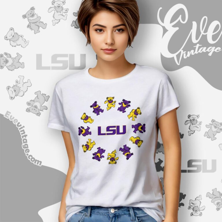 Circle Dancing Bears Lsu Grateful Dead Shirt Women T shirt Circle Dancing Bears Lsu Grateful Dead Shirt Women T shirt
