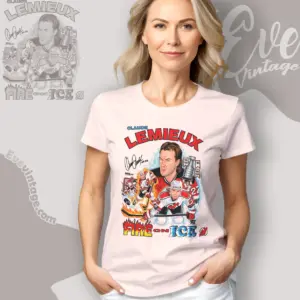 Claude Lemieux New Jersey Devils Caricature Women T shirt