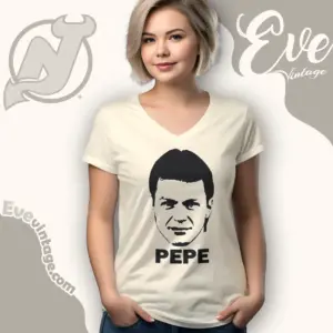 Claude Lemieux Pepe Hockey Fan V Neck TShirt
