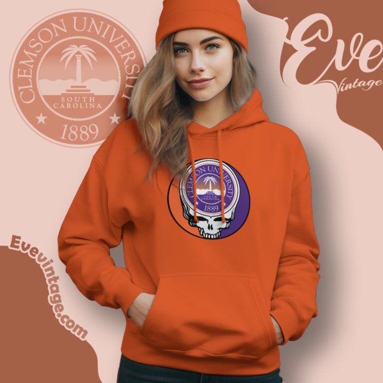 Clemson University Your Face Grateful Dead Shirt Hoodie Clemson University Your Face Grateful Dead Shirt Hoodie