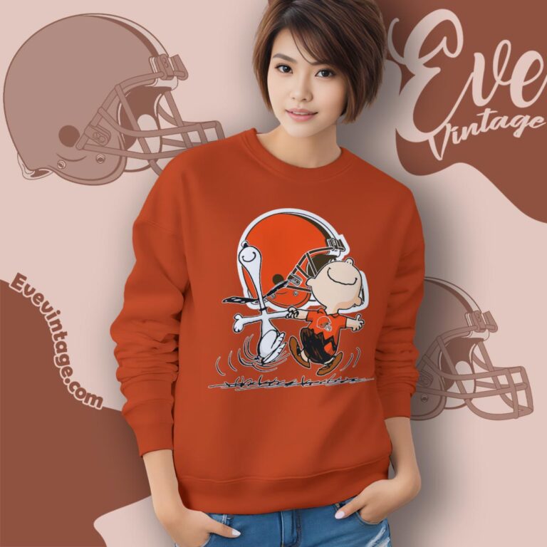 Cleveland Browns Charlie Brown Snoopy Happy Dancing Shirt Sweatshirt Cleveland Browns Charlie Brown Snoopy Happy Dancing Shirt Sweatshirt