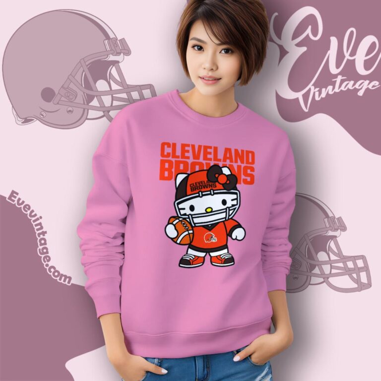 Cleveland Browns Hello Kitty Shirt Sweatshirt Cleveland Browns Hello Kitty Shirt Sweatshirt