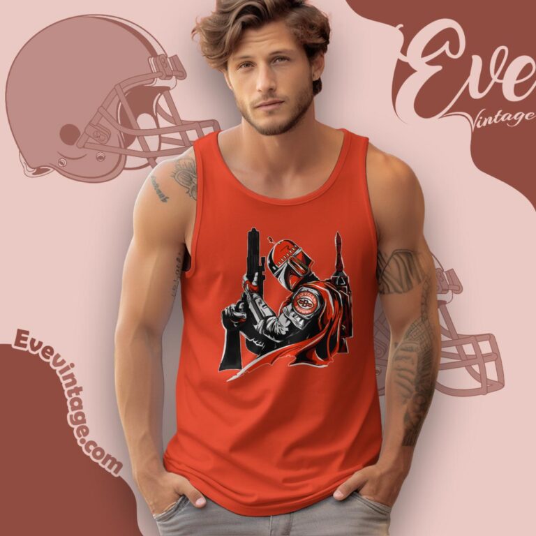 Cleveland Browns Mandalorian Star Wars Shirt Tank Top Racerback Cleveland Browns Mandalorian Star Wars Shirt Tank Top Racerback