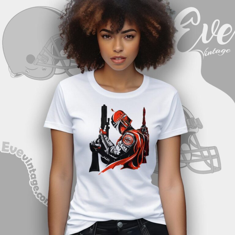 Cleveland Browns Mandalorian Star Wars Shirt Women T Shirt Cleveland Browns Mandalorian Star Wars Shirt Women T Shirt