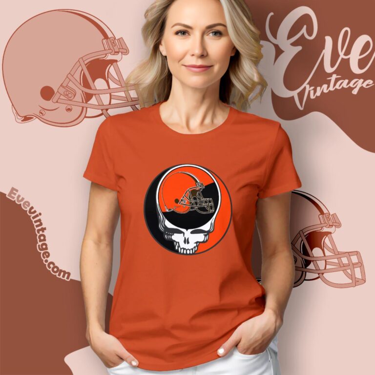 Cleveland Browns Steal Your Face Grateful Dead Shirt Women T Shirt Cleveland Browns Steal Your Face Grateful Dead Shirt Women T Shirt