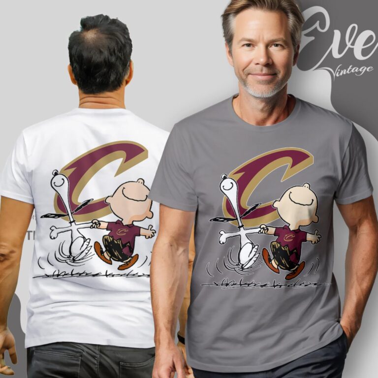 Cleveland Cavaliers Charlie Brown Snoopy Happy Dancing Shirt T Shirt Cleveland Cavaliers Charlie Brown Snoopy Happy Dancing Shirt T Shirt