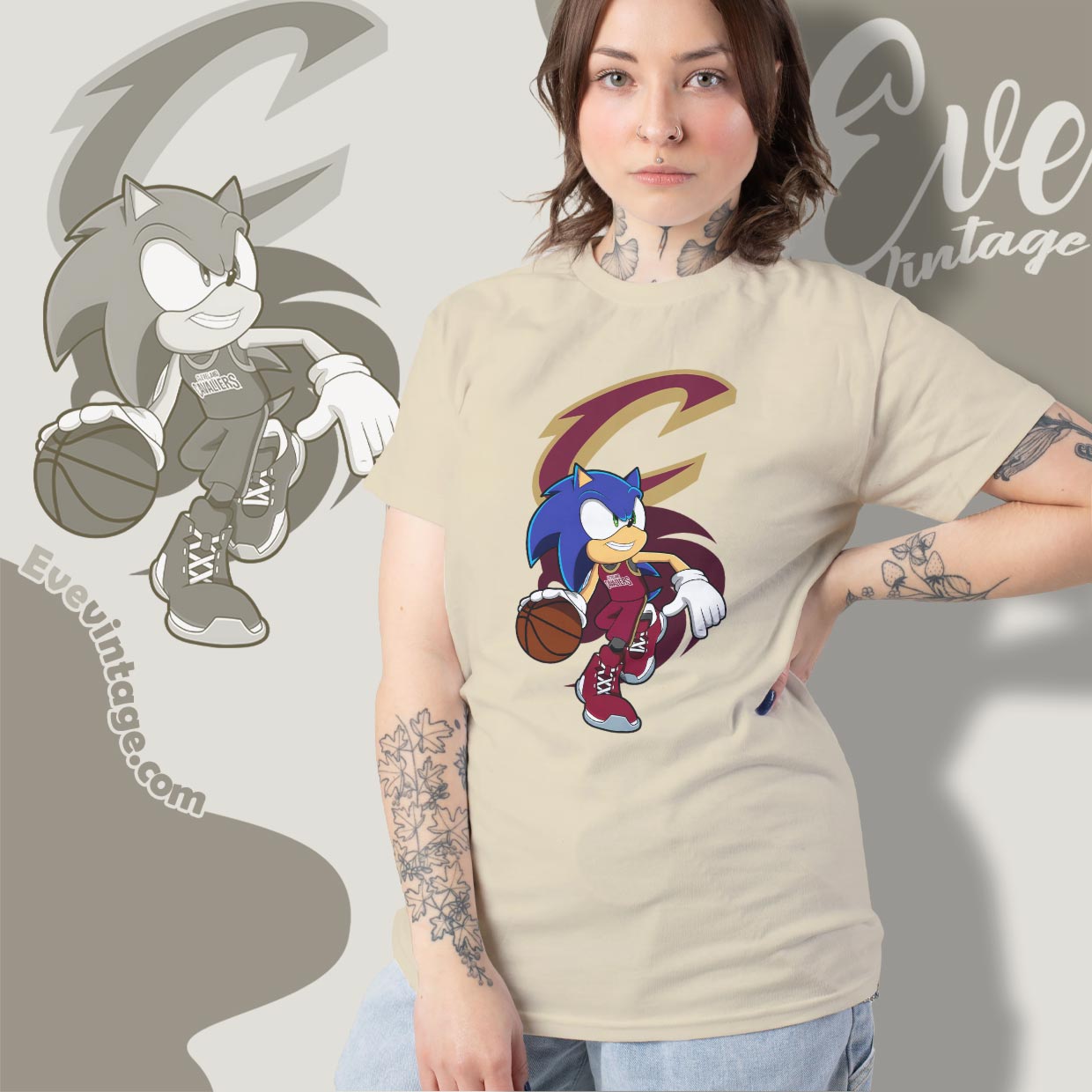 Cleveland Cavaliers Sonic The Hedgehog Shirt Cleveland Cavaliers Sonic The Hedgehog Shirt