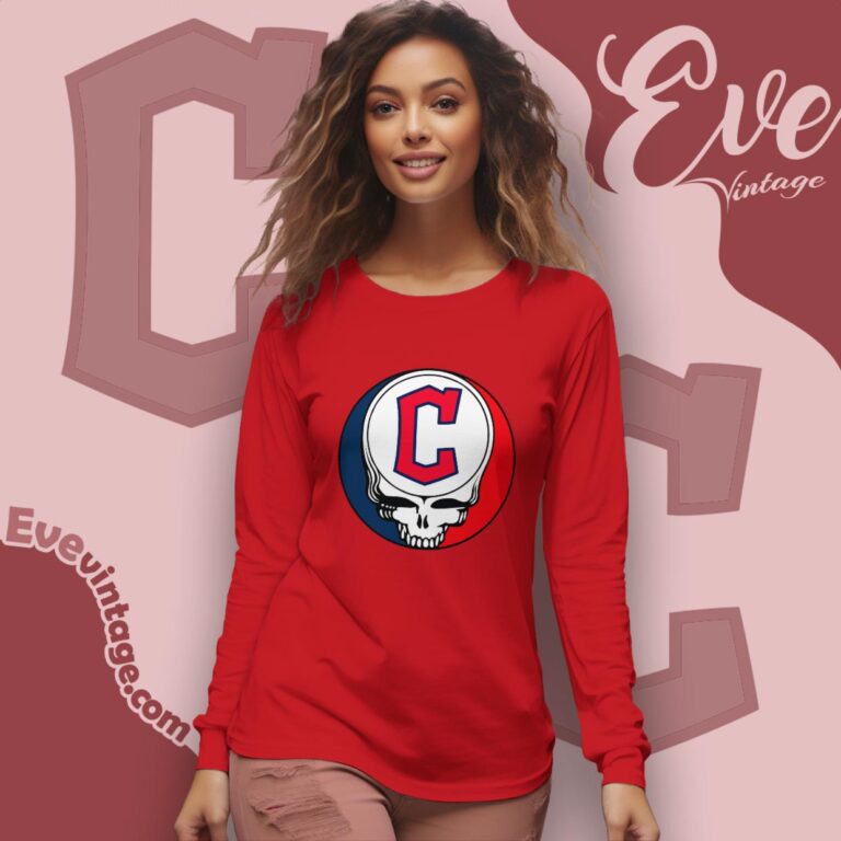 Cleveland Guardians Steal Your Face Grateful Dead Shirt Long Sleeve Tee Cleveland Guardians Steal Your Face Grateful Dead Shirt Long Sleeve Tee