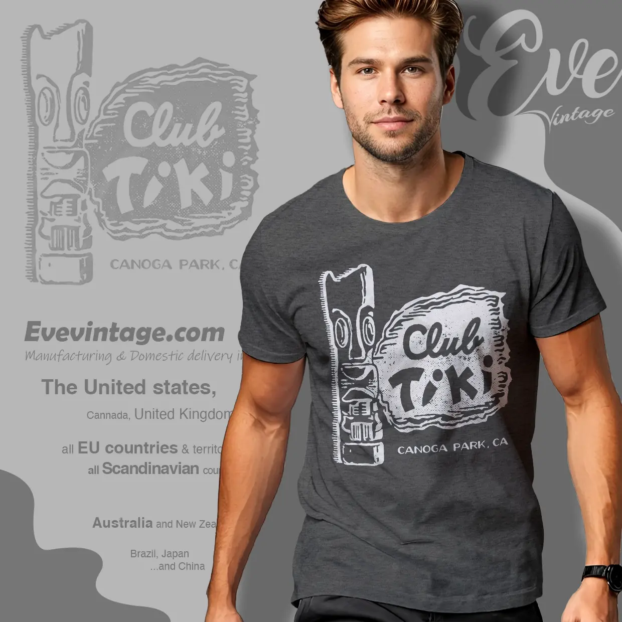 Club Tiki Canoga Park T shirt Club Tiki Canoga Park T shirt
