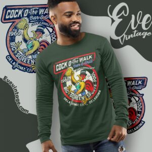 Cock 'o The Walk Bar Shirt Oklahoma Dive Bar Long Sleeve Tee