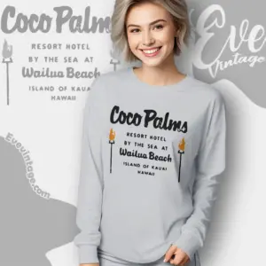 Coco Palms Hawaii Tiki Bar Long Sleeve Tee