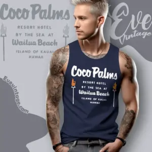 Coco Palms Hawaii Tiki Bar Tank Top Racerback