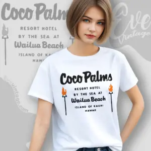 Coco Palms Hawaii Tiki Bar Women T shirt