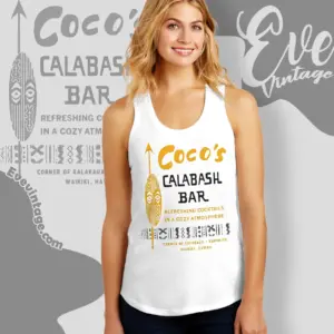 Cocos Calabash Bar Shirt Waikiki Hawaii Tiki Bar Tank Top Racerback
