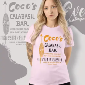 Cocos Calabash Bar Shirt Waikiki Hawaii Tiki Bar Women T shirt