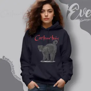Cocteau Twins Black Cat Vintage Hoodie