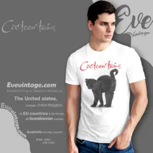 Cocteau Twins Black Cat Vintage T shirt