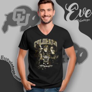 Colorado Buffaloes Halloween Horror Movie Shirt V Neck TShirt