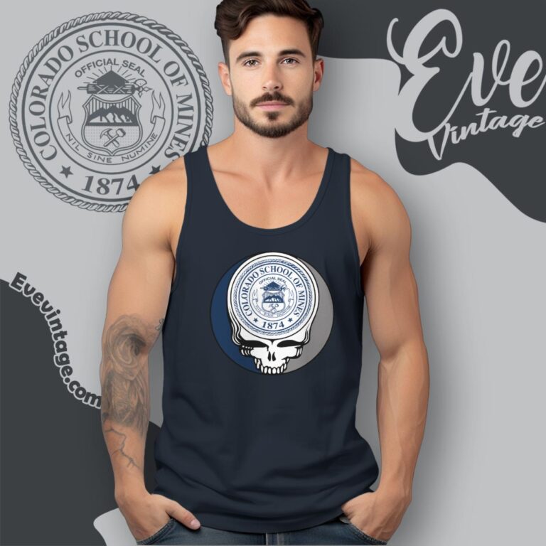 Colorado School Of Mines Steal Your Face Grateful Dead Shirt Tank Top Racerback Colorado School Of Mines Steal Your Face Grateful Dead Shirt Tank Top Racerback