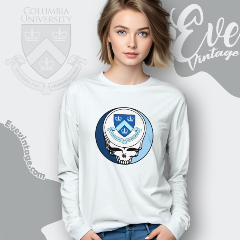 Columbia University Steal Your Face Grateful Dead Shirt Long Sleeve Tee Columbia University Steal Your Face Grateful Dead Shirt Long Sleeve Tee
