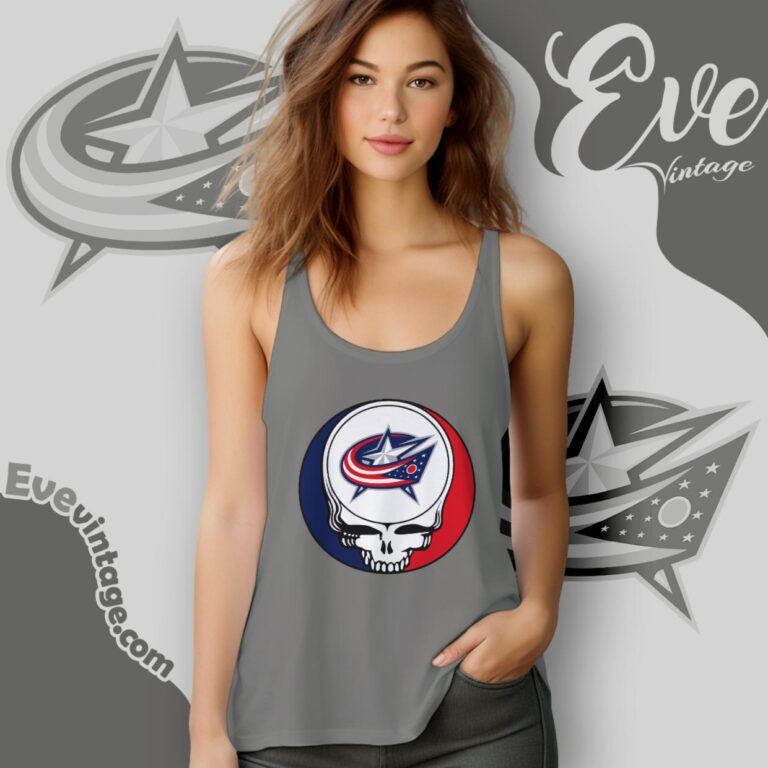 Columbus Blue Jackets Steal Your Face Grateful Dead Shirt Tank Top Racerback Columbus Blue Jackets Steal Your Face Grateful Dead Shirt Tank Top Racerback