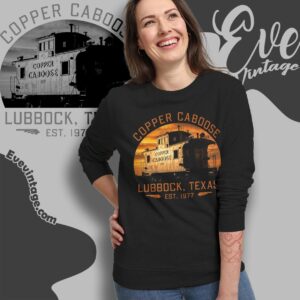 Copper Caboose Shirt – Lubbock Tx Bar Grill Sweatshirt