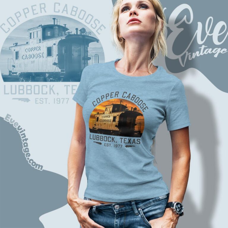 Copper Caboose Shirt – Lubbock Tx Bar Grill Women T shirt Copper Caboose Shirt – Lubbock Tx Bar Grill Women T shirt