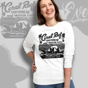 Coral Reef Shirt Sacramento Tiki Bar Sweatshirt