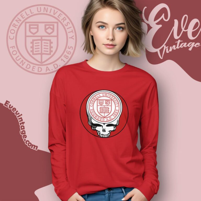 Cornell University Steal Your Face Grateful Dead Shirt Long Sleeve Tee Cornell University Steal Your Face Grateful Dead Shirt Long Sleeve Tee