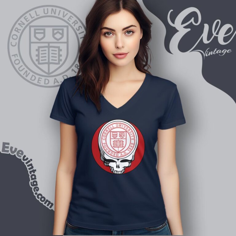 Cornell University Steal Your Face Grateful Dead Shirt V Neck TShirt Cornell University Steal Your Face Grateful Dead Shirt V Neck TShirt