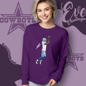 Cowboys George Pickens Toe Tap Catch Signature Shirt 2 Cowboys George Pickens Toe Tap Catch Signature Shirt Long Sleeve Tee