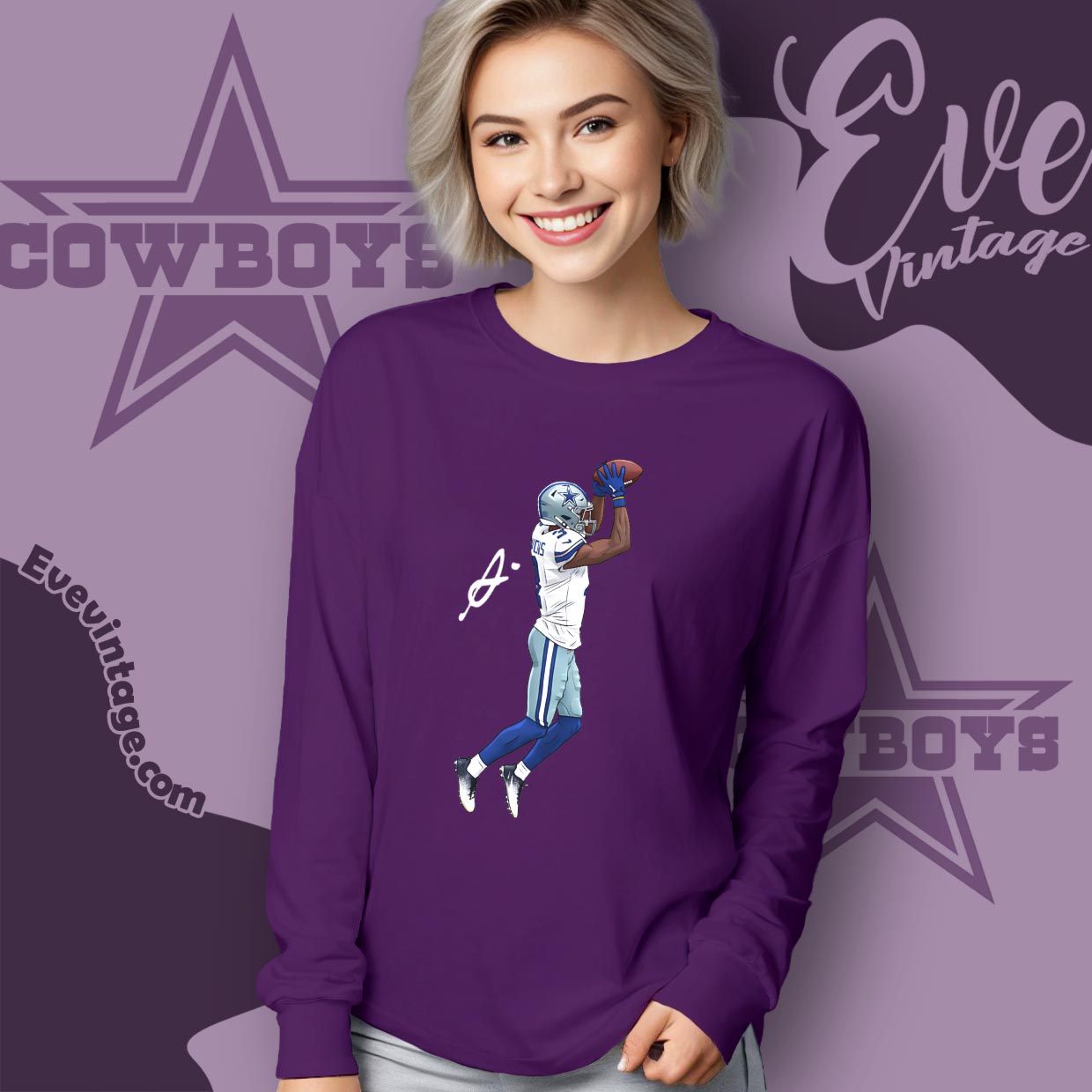 Cowboys George Pickens Toe Tap Catch Signature Shirt Cowboys George Pickens Toe Tap Catch Signature Shirt