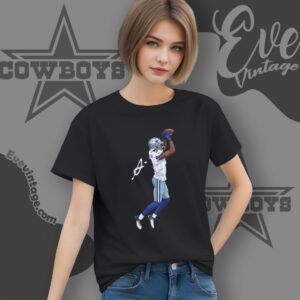 Cowboys George Pickens Toe Tap Catch Signature Shirt 6 Cowboys George Pickens Toe Tap Catch Signature Shirt Women T shirt