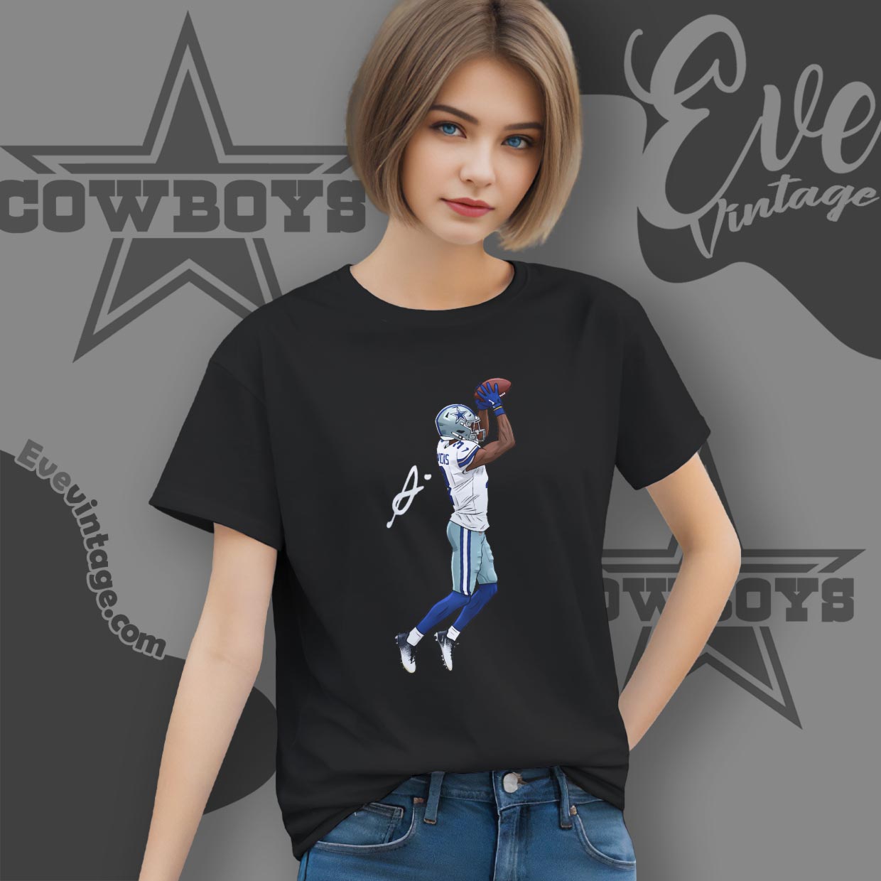 Cowboys George Pickens Toe Tap Catch Signature Shirt Cowboys George Pickens Toe Tap Catch Signature Shirt