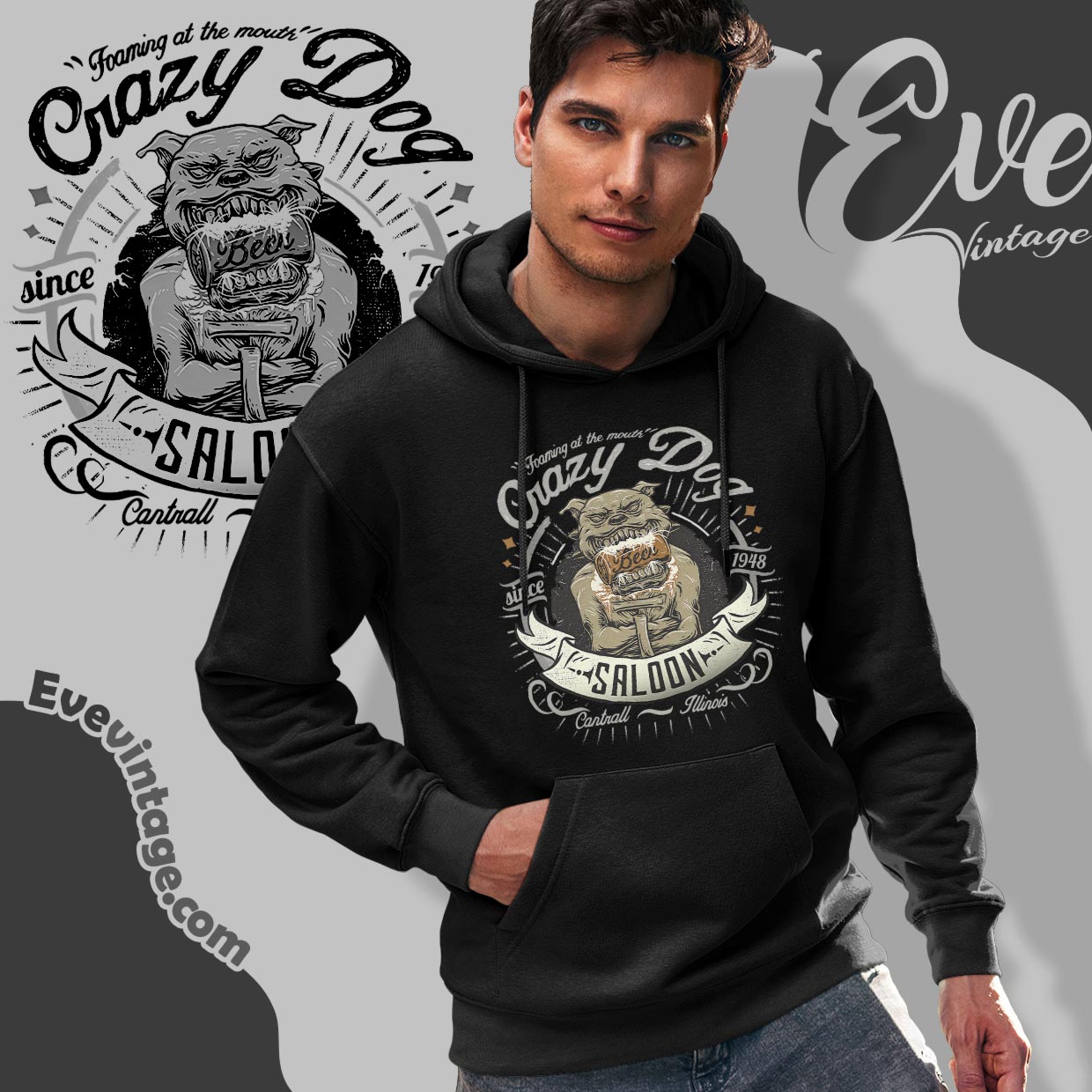 Crazy Dog Saloon Shirt – Cantrall IL Dive Bar tee Crazy Dog Saloon Shirt – Cantrall IL Dive Bar tee